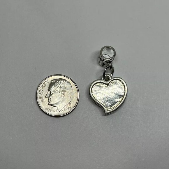 Pink Pet Paw Heart Vintage Charm Dangle European Bracelet fit Dog Cat Animal - Picture 2 of 2